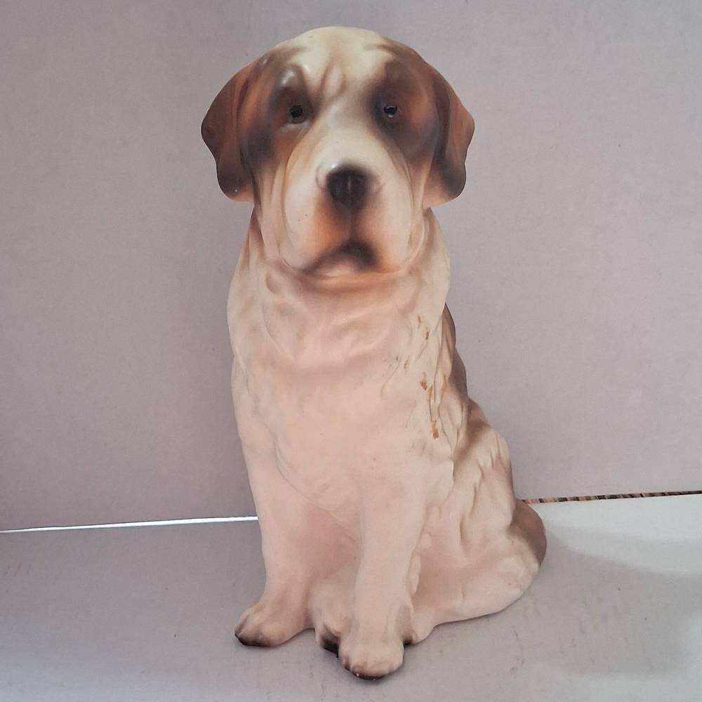 Vintage Ceramic Saint Bernard Dog Figurine TC-2072 Trimont